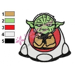 Star Wars Yoda Master 15 Embroidery Design